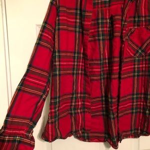 Red Plaid Old Navy Flannel